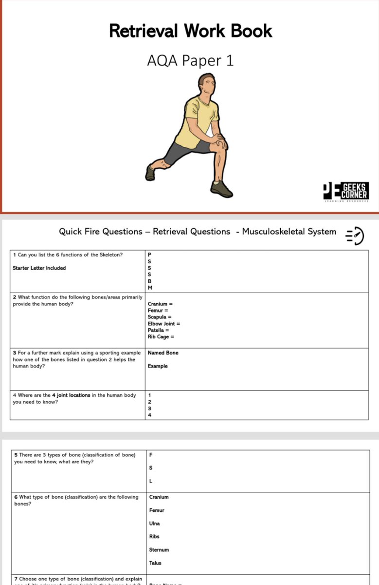 AQA Paper 1 Retrieval Work book with over 100 questions covering all the topic areas, ideal for pre-testing of GCSE students this summer, or for use with current Year 10s. Available for download from my shared drive 👇drive.google.com/drive/folders/… #EduPE