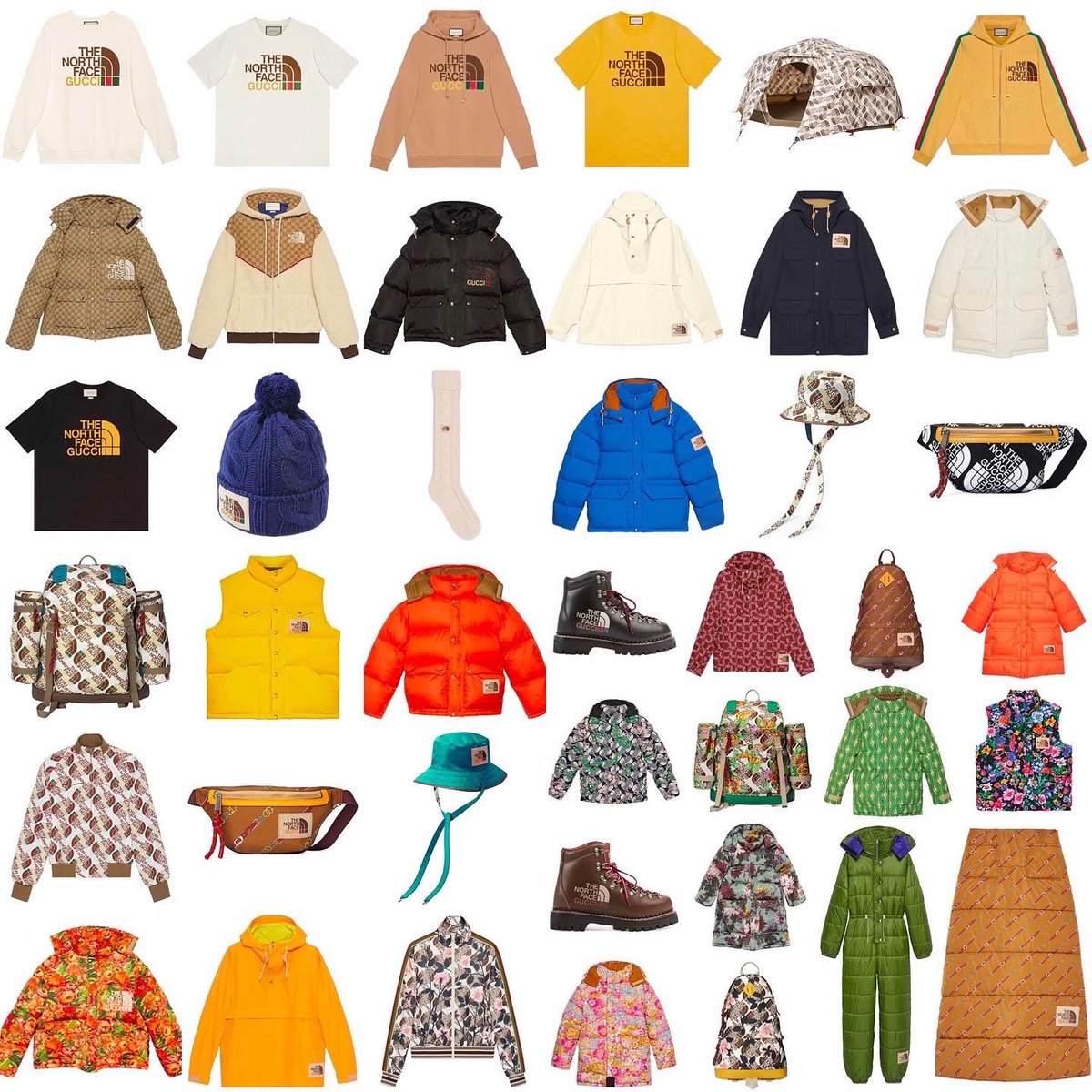north face gucci collection