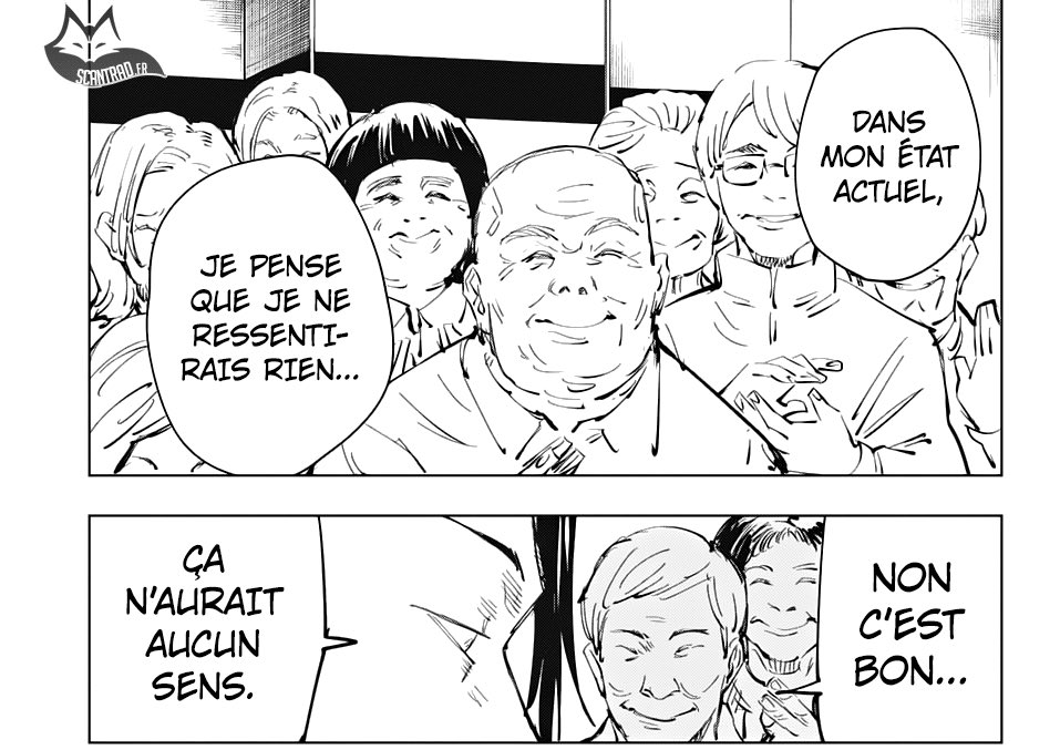 Sa défaite et la prise de conscience de sa véritable force ont causé un état de vide profond sur Gojo Il était même prêt à tuer juste comme ça sans aucune raison particulière parce qu’il n’y a rien qui est important pour lui en dehors de son statut d’être ultime
