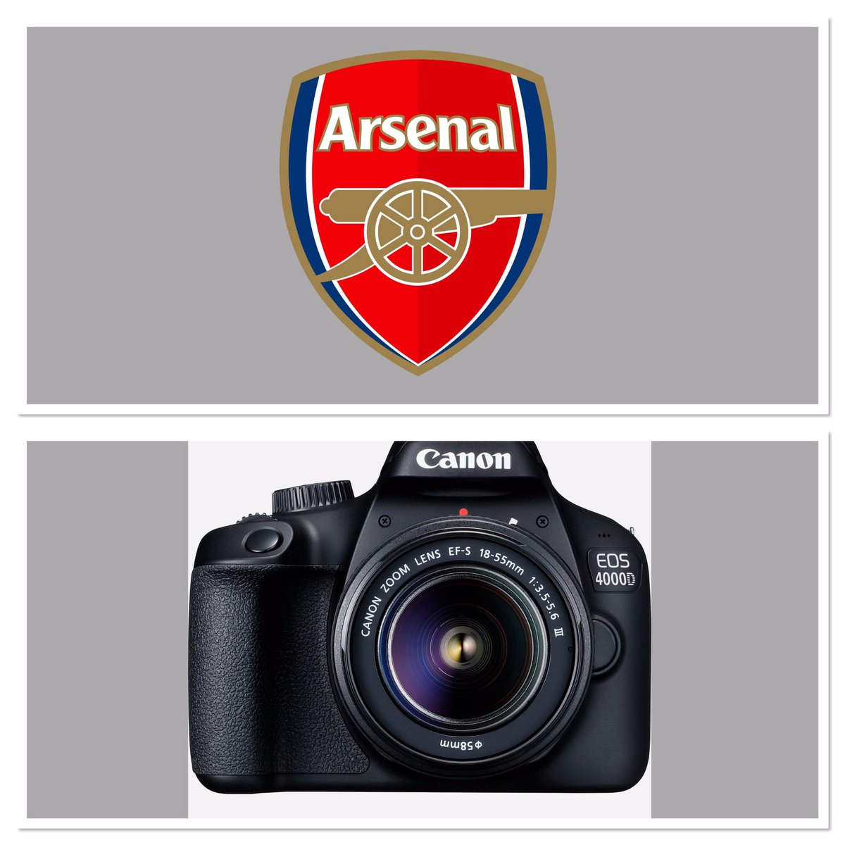 desperamosoff's tweet photo. Question du soir : Qui a le meilleur objectif ? #arsenal #humourfoot https://t.co/WZnfZ4lNzl