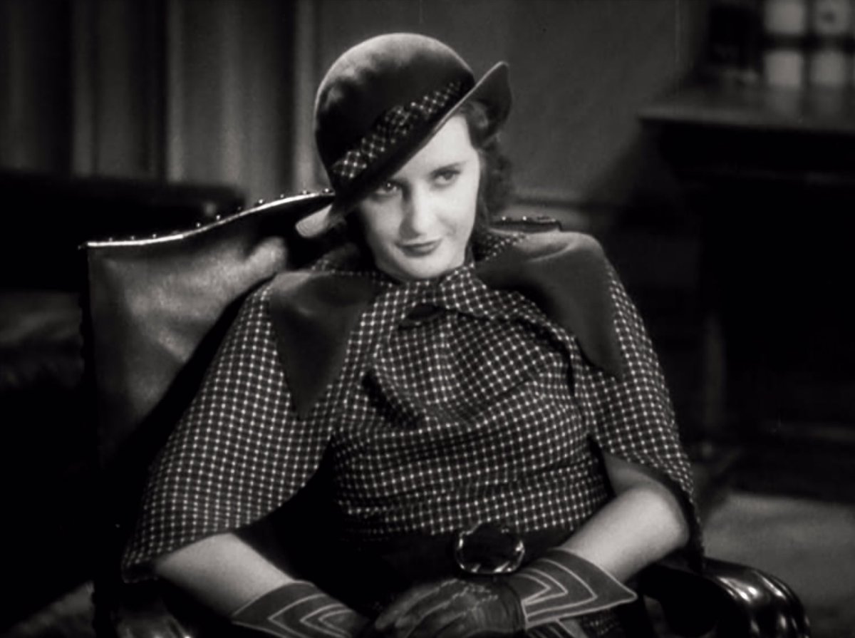 Barbara in a still from Ladies (L) and an unintentionally hilarious publicity shot for the film. I don’t know whose body that is under Barbara’s face but it’s definitely not hers. Any guesses?