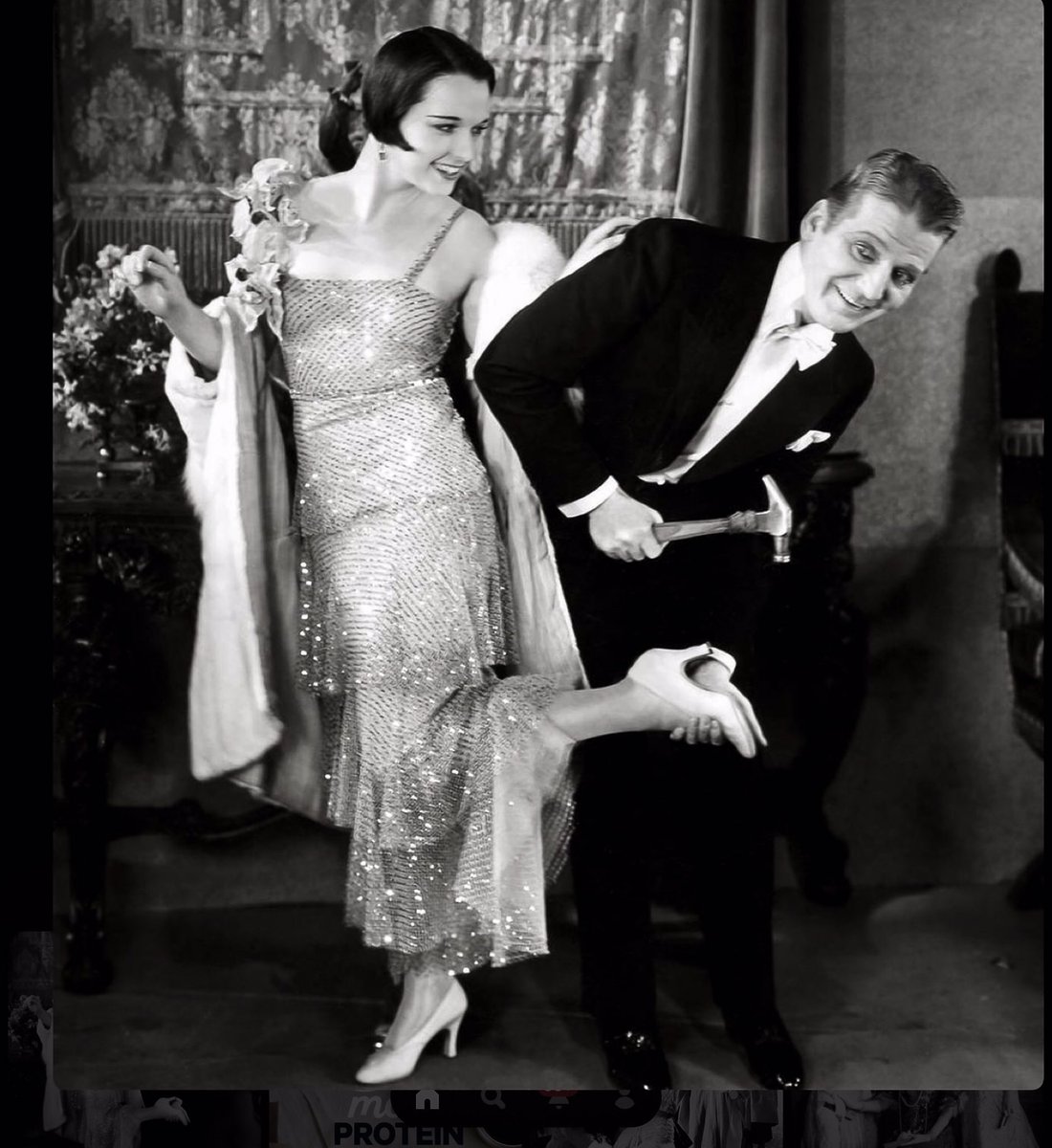 Trivia: Louise’s only WB film — God’s Gift to Women — was also released in 1931 and starred Barbara’s husband at the time: Frank Fay, an abusive, racist and anti-Semitic egomaniac who was generally loathed in Hollywood. They divorced in 1935 after seven years of marriage.