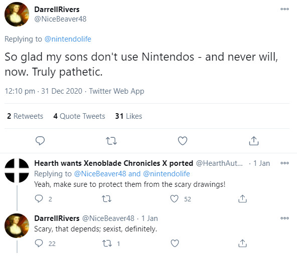 "I won't permit my children to use a console they never use because of this game I haven't bought"