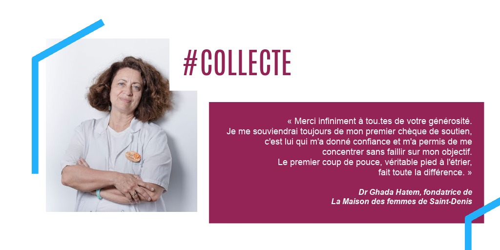🗣️« Cette collecte nous permet d'apporter un soutien financier absolument nécessaire pour impulser la création de La Maison des femmes Marseille Provence. Merci infiniment à tou.tes de votre mobilisation et de votre générosité'» @GhadaHatem13 
#donnercestsoigner