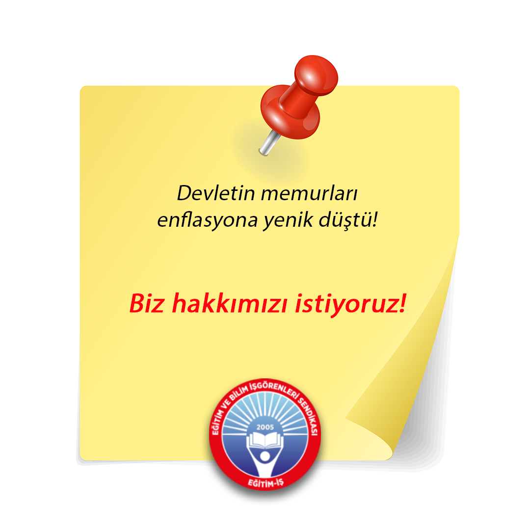egitimis's tweet photo. Devletin memurları enflasyona yenik düştü! 
Biz hakkımızı istiyoruz!
#memurayüzde21zam #2021mücadeleyılımızdır https://t.co/M8FnNiYger