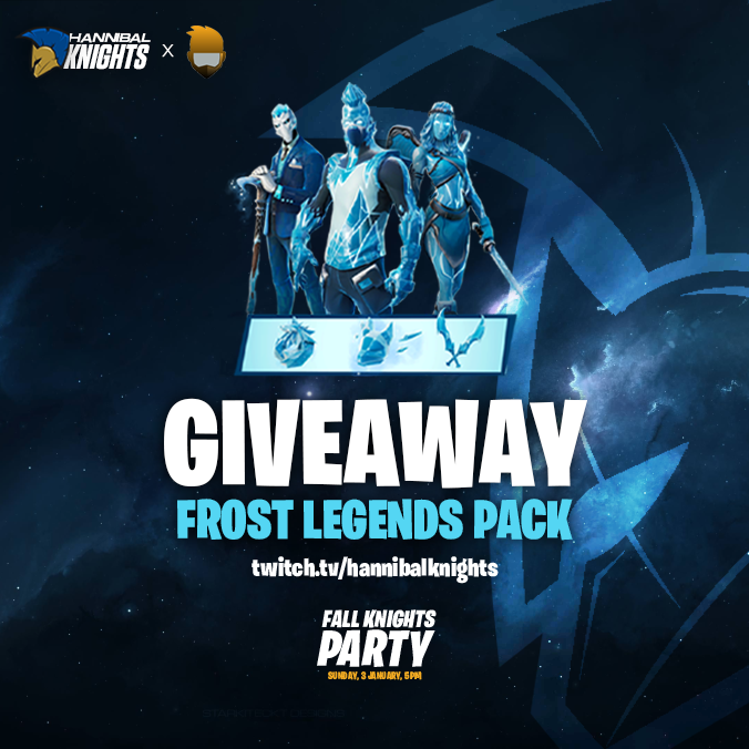 HannibalKnights's tweet image. Prop hunt, color switch, dodge ball .. all of this and more tomorrow on twitch.tv/hannibalknights w/ 
@itsH4mdii 🤩

Make sure to be present in order to get the chance to win the new Frost Legends Pack, all you have to do is :

👉 Follow us on Twitter
❤️ Like this tweet
🔁 Retweet