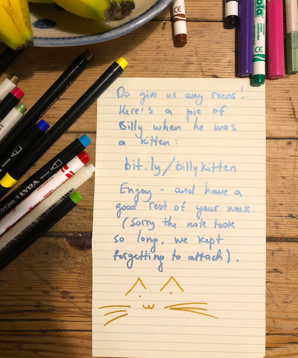 Coloured pens really coming into their own now