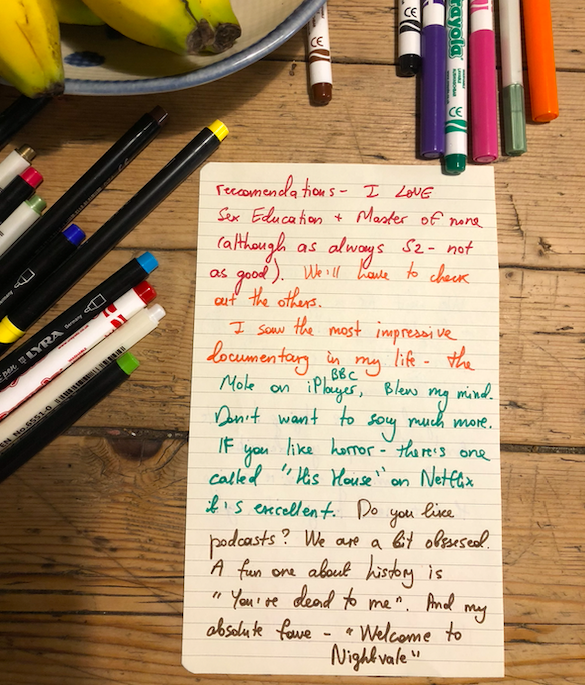 Coloured pens really coming into their own now