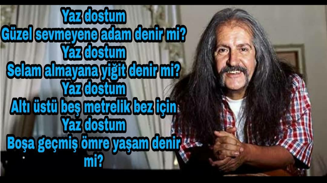 Şarkıları ile keyif veren ve şarki sözleri ile de nasihat ve öğüt veren Merhum Barış Manço'yu vefatının yıl dönümünde Rahmetle anıyorum. 
#barışmanço