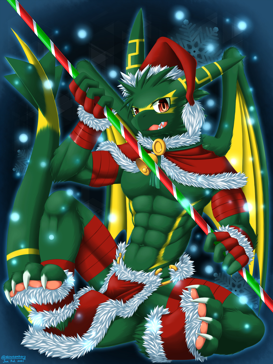 Akino Kamihara クリスマス 赤緑で彩られた聖夜 オリジナル ケモノ オスケモ クリスマス Pixivファンタジアt T Co Gplrb7oqgc