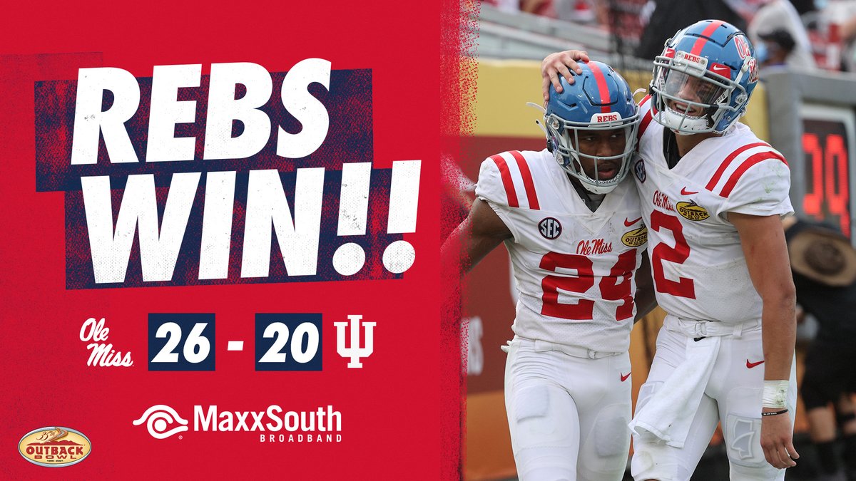 OleMissSports's tweet image. Bowl victory for the REBS!

#HottyToddy