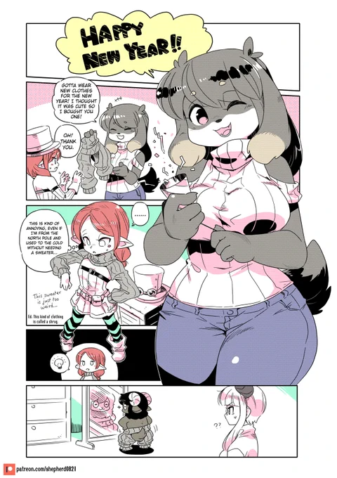 Modern MoGal #145 - New Year, New Clothes

Happy New Year! 🐶🎉 I wish everyone good health and wear your masks! 😷
#modernmogal 
