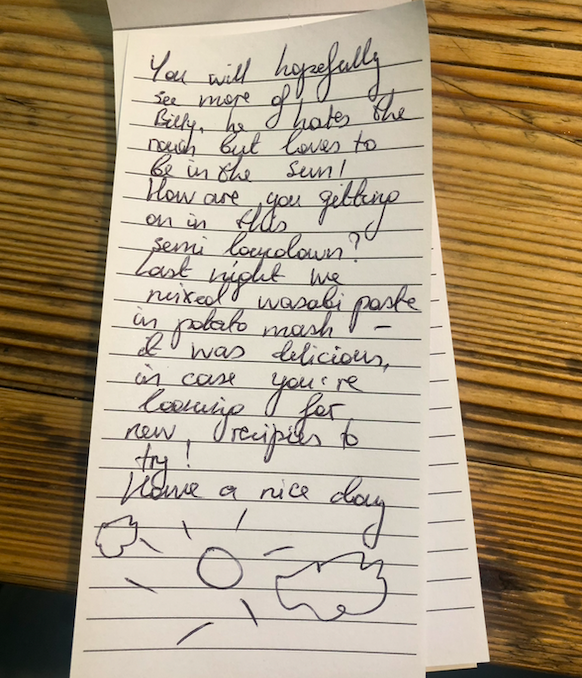 Recipes were shared (I urge you to try wasabi mash)