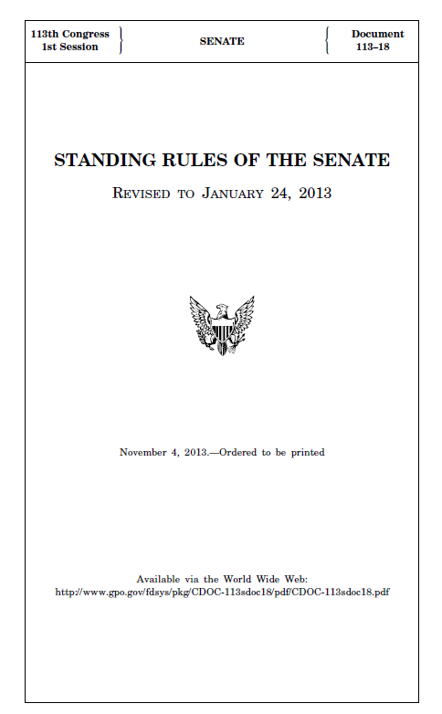 When the House & Senate create (literal) new rules, they typically do so by directly amending their respective official Rules & publishing them in their respective rule books. 2/