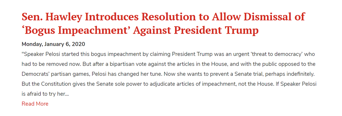 He stages useless meaningless fights like this all the time. He does it for attention. He does it to put in fundraising emails. He does it to score segments on Fox and OANN. He does it to increase his profile, while decreasing the legitimacy of the US Senate.48/