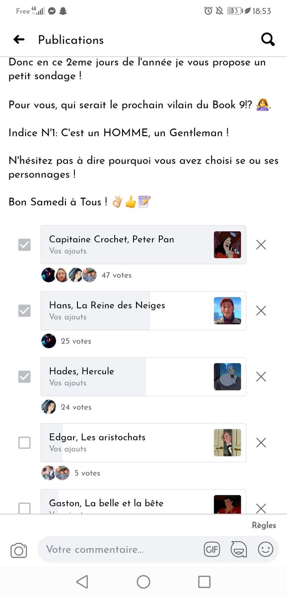 BiibiiVdk's tweet photo. @SerenaValentino French community vote on the next Villains, number 1 is Captain Hook🗳️😍😍😍 https://t.co/tGJaDI6g4h