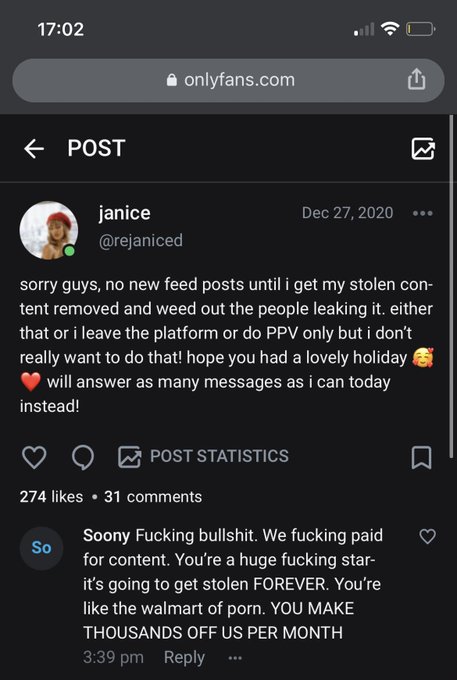 men are so deranged. independently produced content is walmart now? me selling pictures of my tiddies