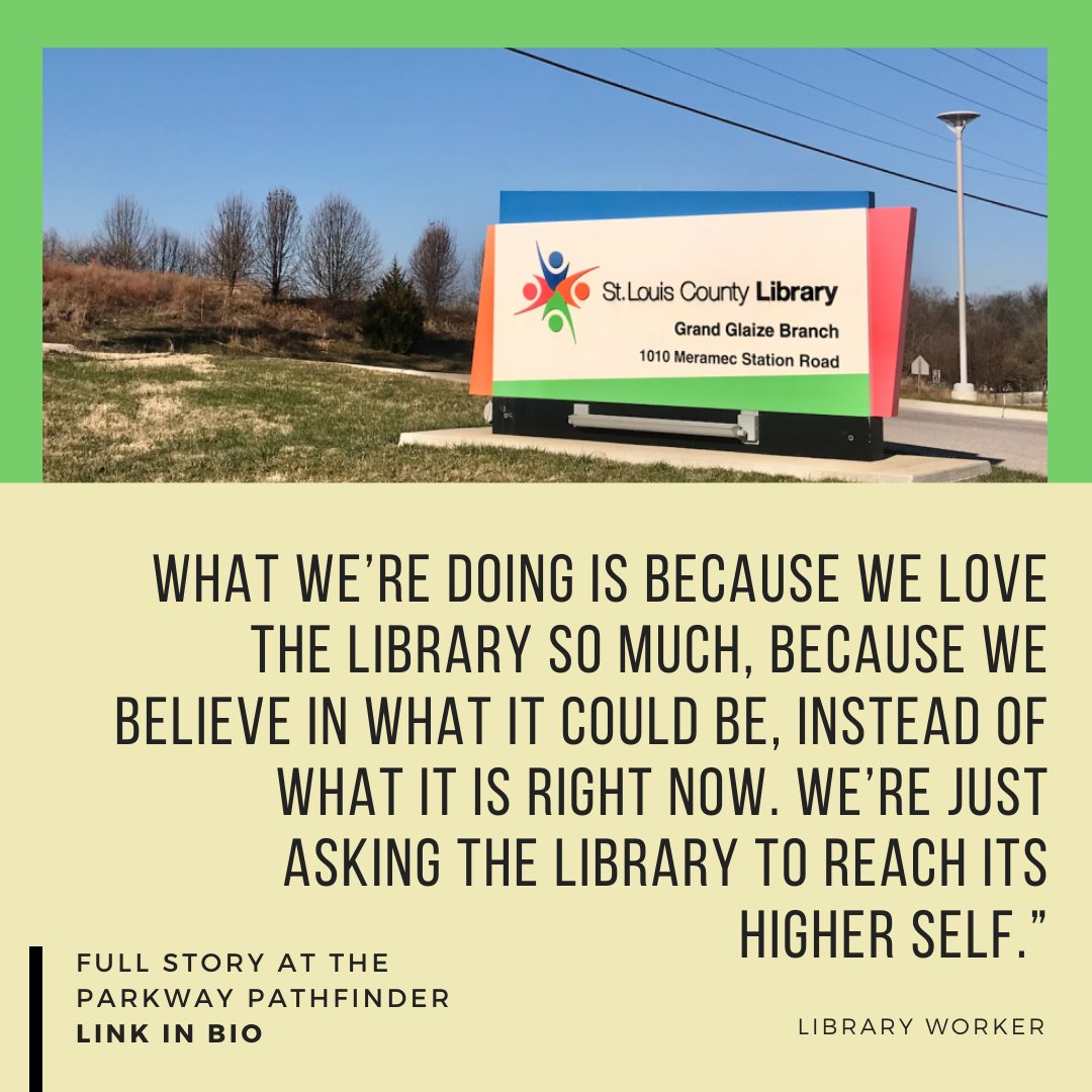 Lib4AllSTL's tweet image. How does policing in libraries impact high school students and how can they get involved? We had the privilege to sit down with a high school journalist from Parkway West to discuss just that! pwestpathfinder.com/2020/12/18/i-b…
#NoCopsNoCOVID
#LibrariesForAllSTL