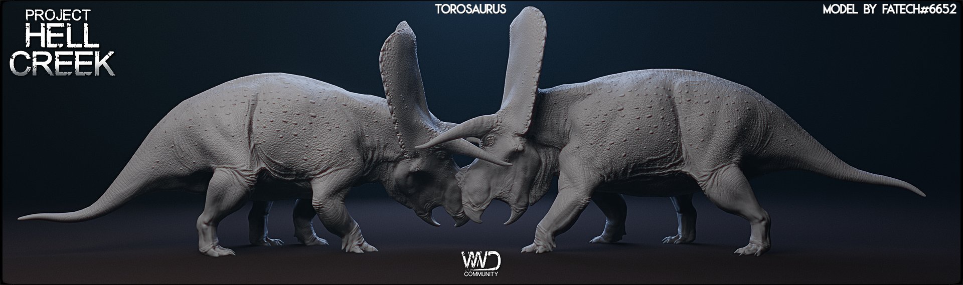 SadEch on X: Torosaurus, still work in progress with textures, normal maps  and all that visual funk! It's for the WWD path of titans mod; Project Hell  Creek. Thanks @DevenPenny for creating