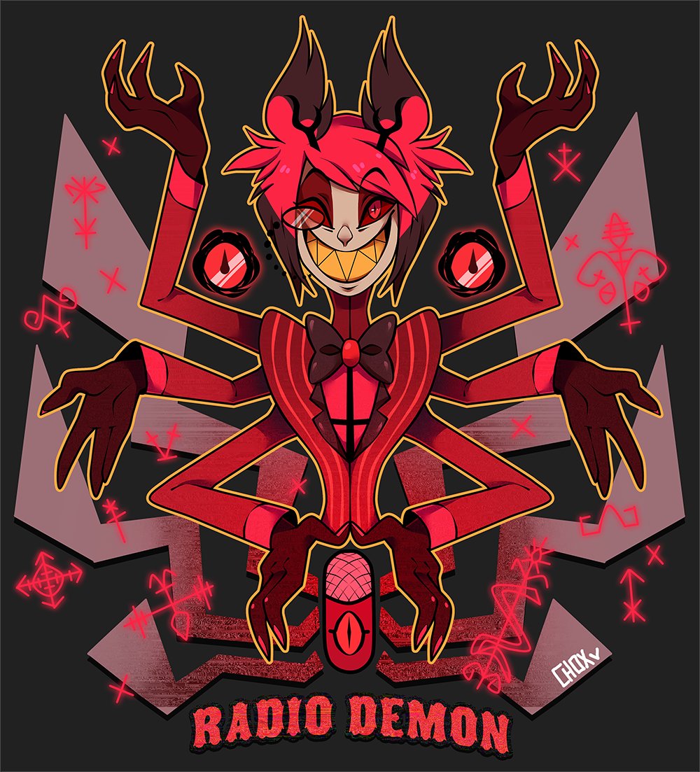 Choxlyn's tweet photo. 👑 Support 👑
Reminder that I have a #HazbinHotel Redbubble shop and every even so little support is much appriciated and welcome! 💞💞💞

👑 https://t.co/ruwy6tHQ11 👑 https://t.co/UVLfDUYNVu