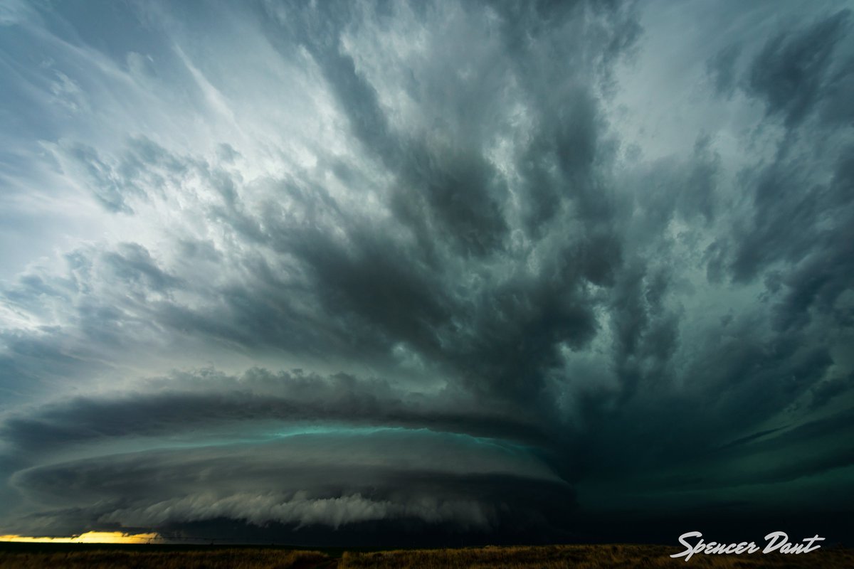 May 21 - Lakin, KS. The first epic storm of that day developed on the dryline and struggled remain discrete but had no problem rebuilding its broad mesocyclone once it deviated right. It put on a hell of a show before we left it for new development to the south.