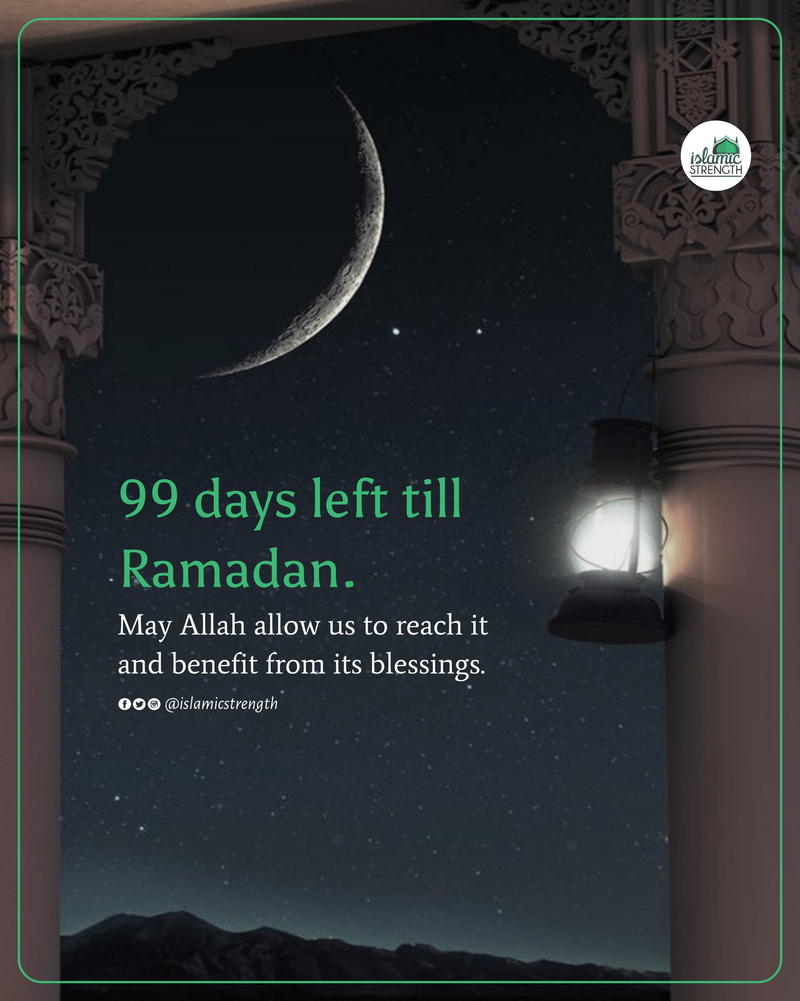 Islamic Strength On Twitter 99 Days Left Till Ramadan