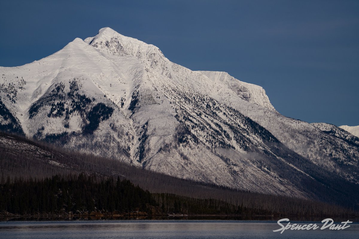 December 25 - Glacier NP, MT. I put on snowshoes and walked a few miles down the closed park road to get a look at the mountains towering over Lake McDonald without the Christmas crowds. Glacier should be on every bucket list.