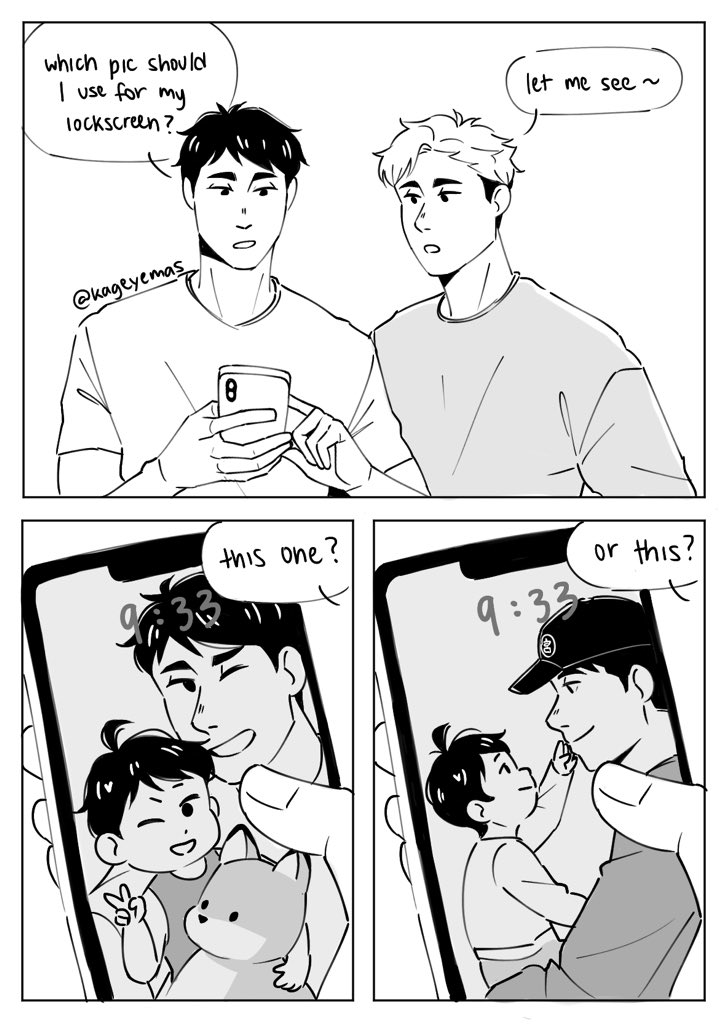 atsumu helps dad osamu pick a lockscreen ?

#haikyuu 