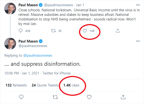 I wish I lived somewhere where such utterances resulted, not in suppression, but in being struck off Christmas card lists and invitations to parties. This is the bloke at the pub that you try to ignore.