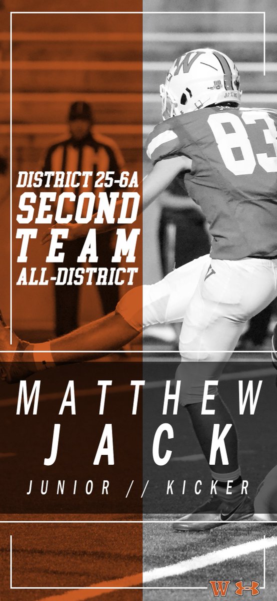 Anthony Wood (@coach_awood) on Twitter photo Congrats to 2-sport Matthew Jack on making 2nd Team All-District Kicker <a href="/wwmenssoccer/">Westwood Warriors Men’s Soccer</a> Congrats to 2-sport Matthew Jack on making 2nd Team All-District Kicker <a href="/wwmenssoccer/">Westwood Warriors Men’s Soccer</a>