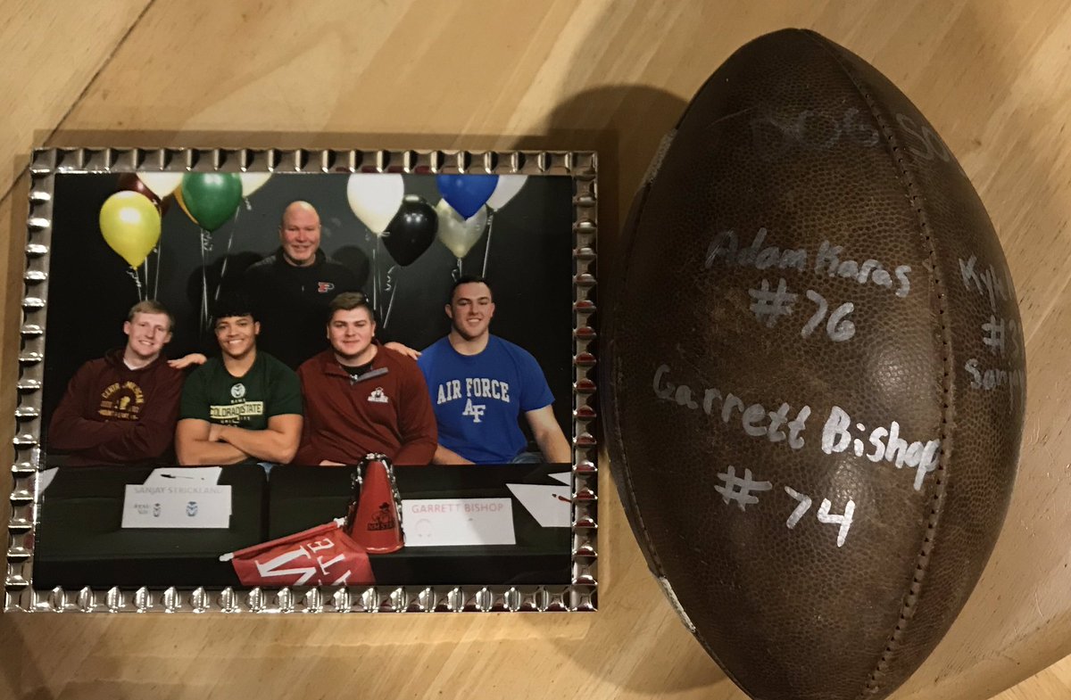 When your 4 starting sophomores from the 2017 season show up on your door step to give you their best￼￼... life is good! So Blessed! ❤️🏈🐾 Greatest Guys... Thank you!  Dog Soldiers for life! #pomonaproud