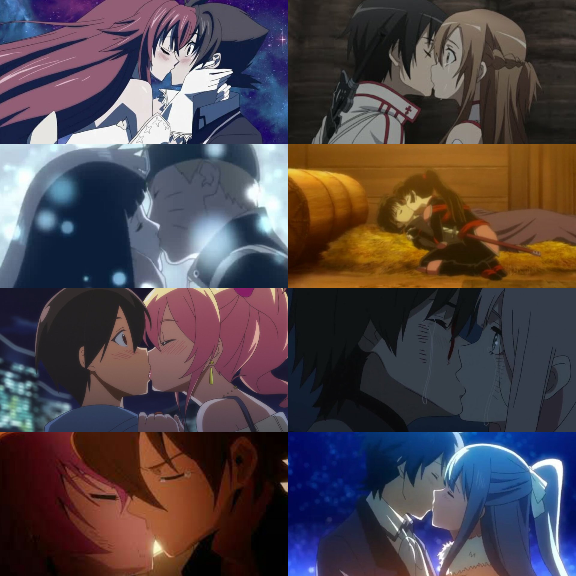 Top 10 Anime Kissing Scenes That Will Make Your Sword Go Online [HD] 