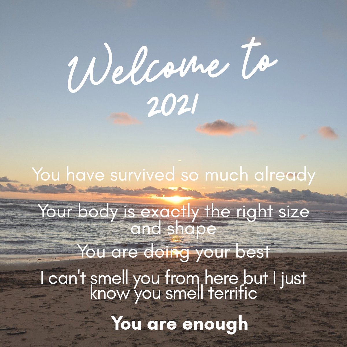 I am finding the constant ads for fitness programs and weight loss products exhausting at this time of year so I made my own ad for you ✨