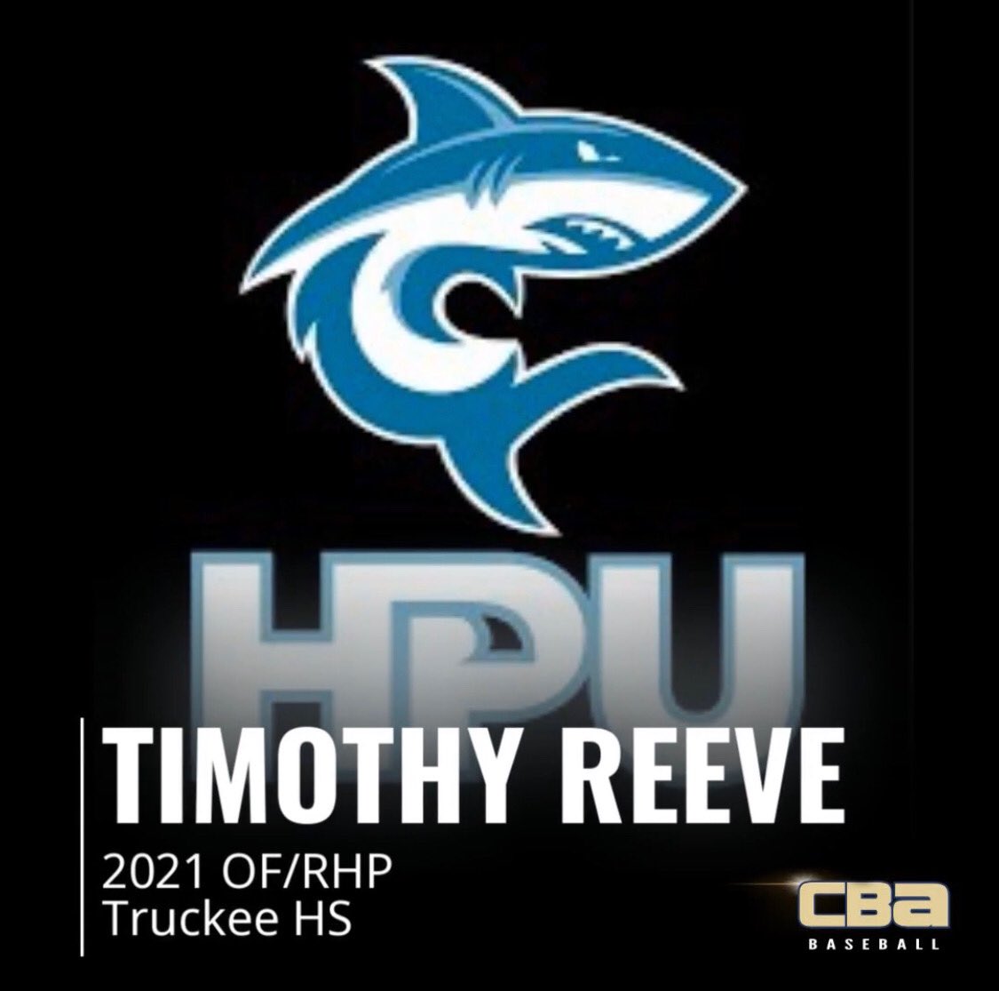 timmyreeve's tweet photo. Super super excited to announce my commitment to @HPACbaseball @HPUSharks  I would like to thank my coaches and parents for helping me get to this point! @nnvbaseballclub @dallascorrea @CBA_SacBayArea @calebbalbuena1 @CoachMurphyTHS @mmccarthy35 https://t.co/QSQzGGlkT9