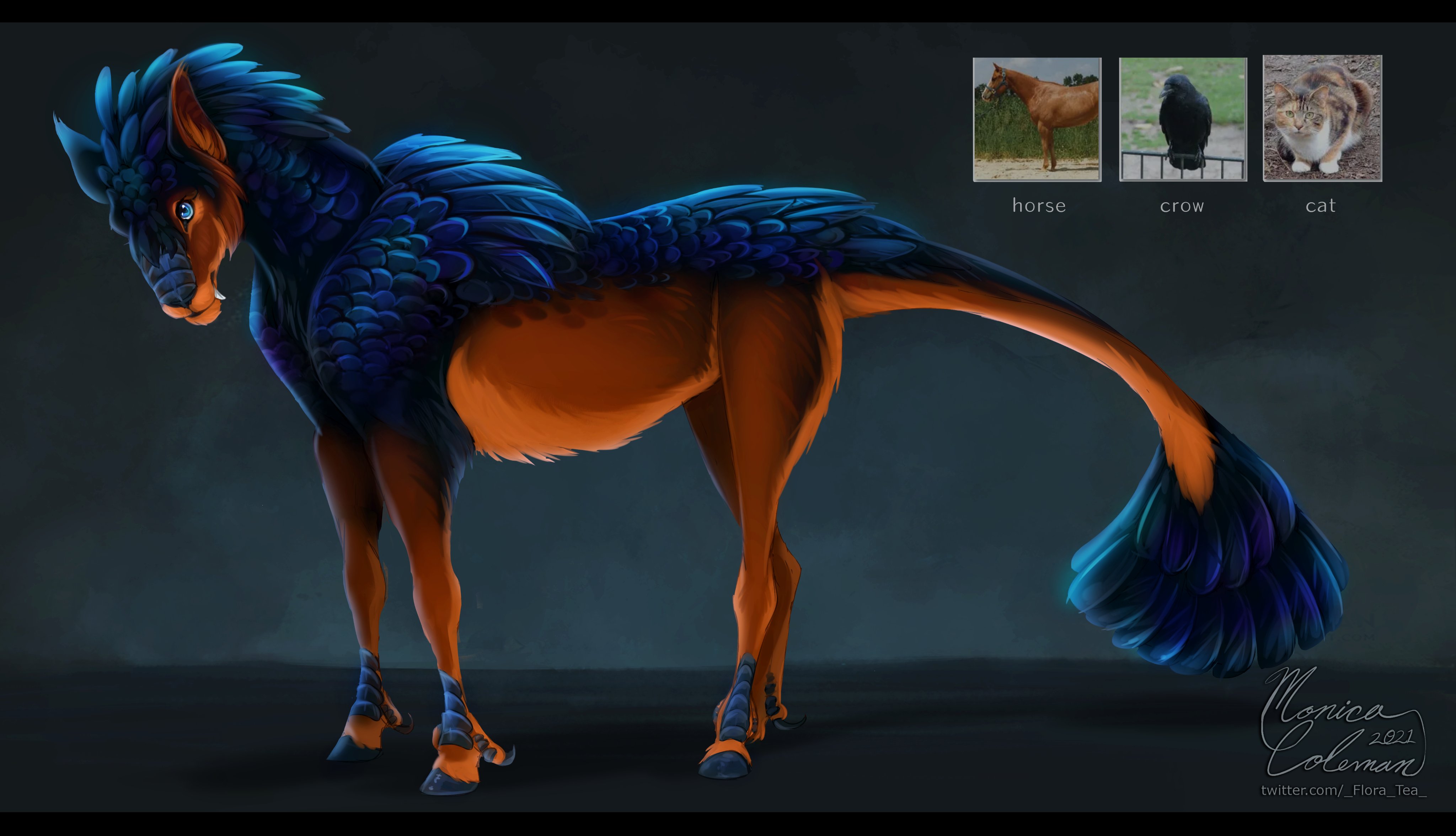 ✻ Flora-Tea ✻ on Twitter: "Quick hybrid beast design I made using three animals from this Random Animal Generator! &gt; https://t.co/TefoMqrLFB #conceptart #fantasyart #artchallenge #digitalart #fantasy #MediBang https://t ...