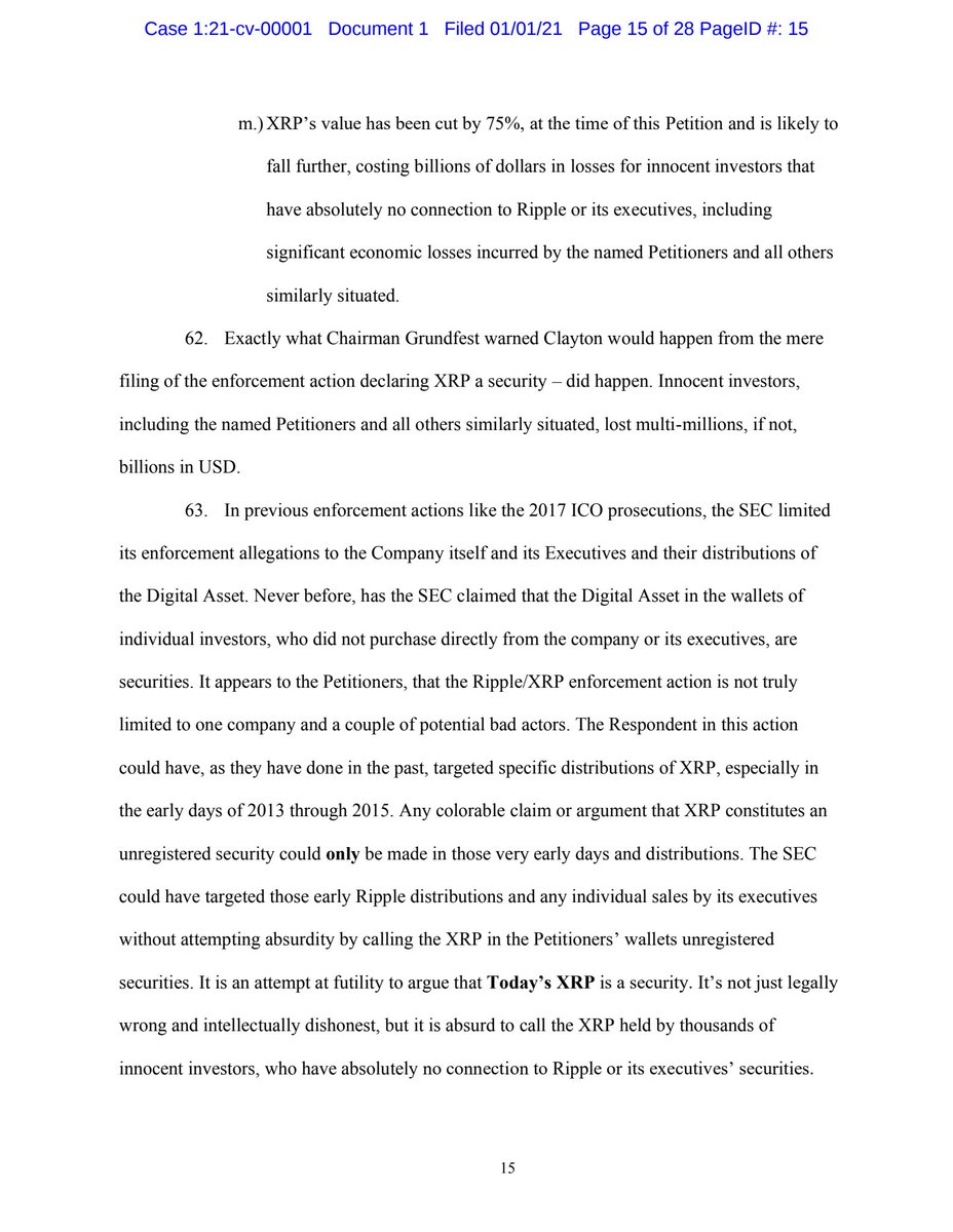 cryptoWZRD_'s tweet image. ‘This enforcement action, directed by Clayton, against XRP, is much more to do about other things than whether XRP constitutes a security’ 

Power struggle.. SEC came in heavy.. Ripple are fighting.. there’s more here than you know.. #XRP