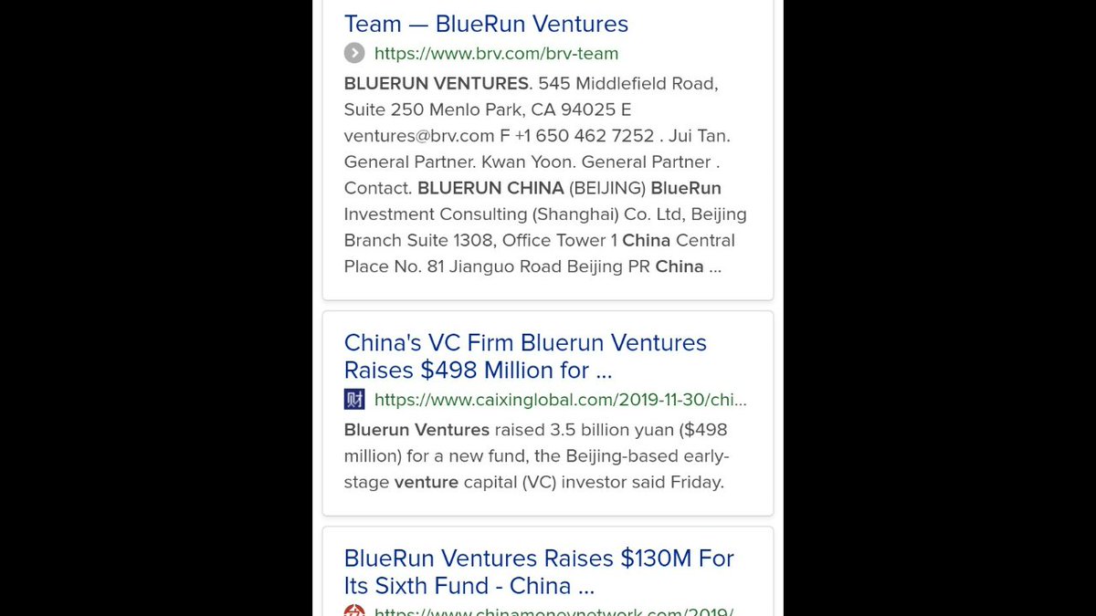 It you follow TalentShare you'll find Jeff Tannenbaum who is also with BlueRun Ventures which is tied to China...The big money really flows through BlueRun https://www.brv.com/jeff-tannenbaum 