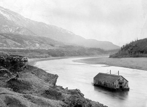 Back in the days they even had a dredge pretty much in the same Fraser River location. #gold  #platinum