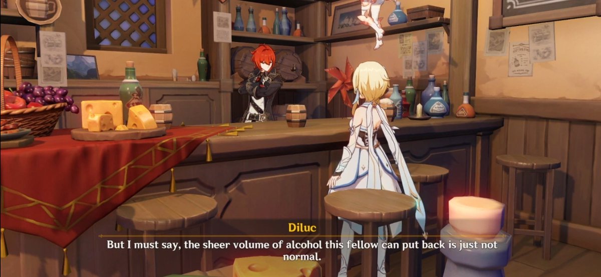 uh huh i see you diluc, looking after venti