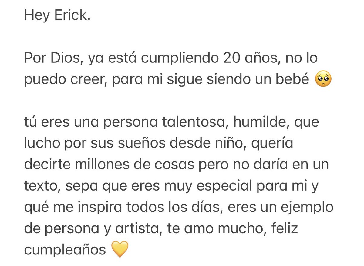 velezsea's tweet photo. happy birthday sweet 💛

#HappyBDayErick @ErickBrianColon https://t.co/JJF2oIy5AD