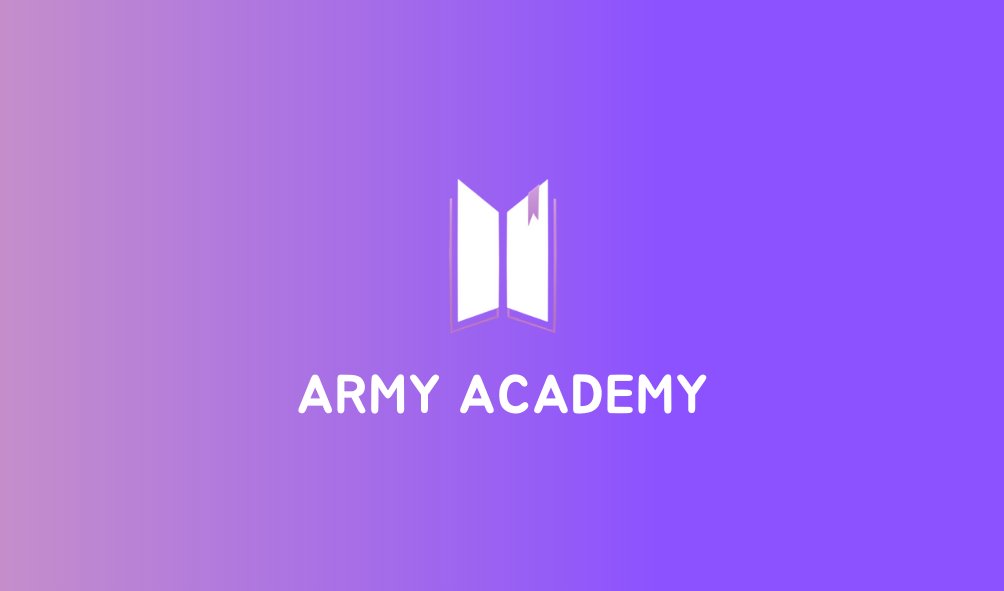 ARMY, we would love to hear your opinion! 💜

What courses do you want us to open? What can we fix? How can we improve? Share your thoughts with us in our feedback form 👇

🔗docs.google.com/forms/d/1_JC6t…

Thank you! 💜