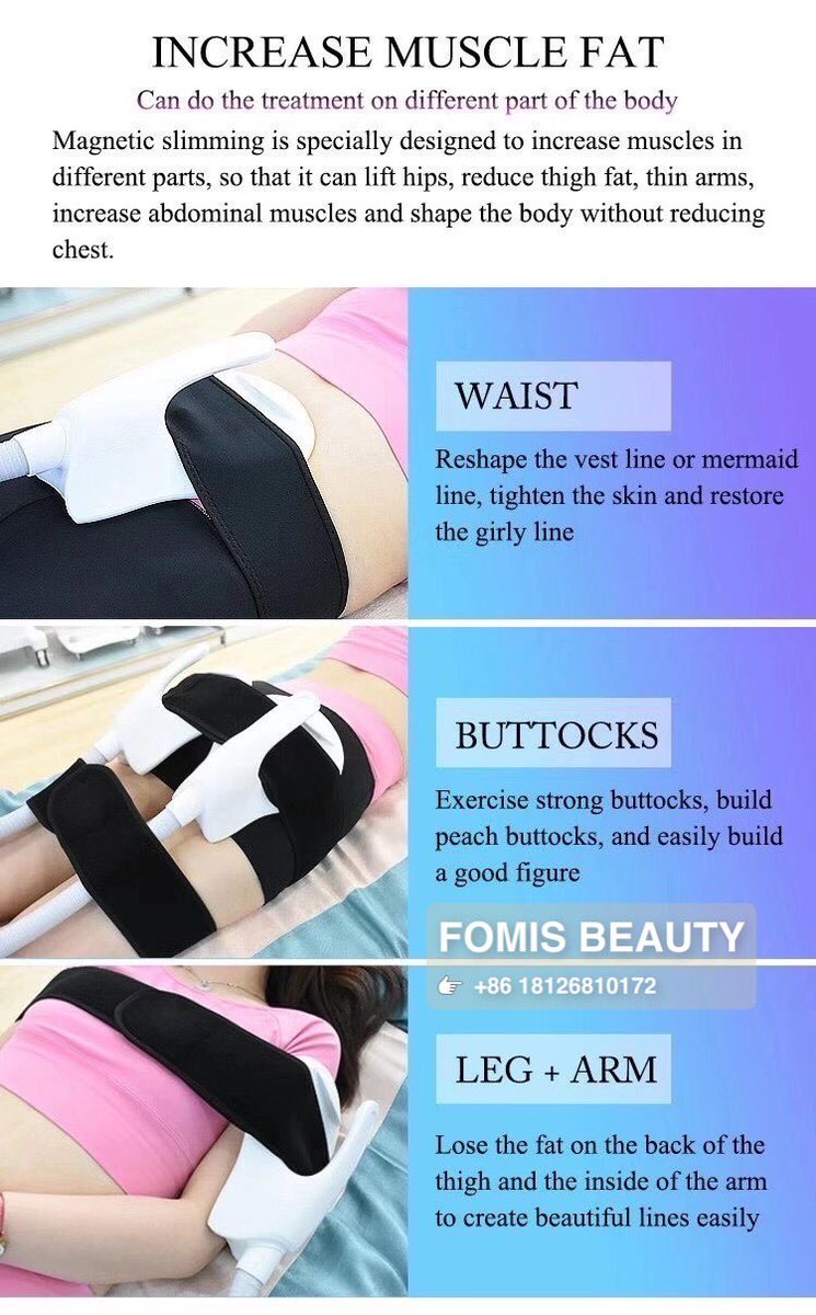 Saus_mo's tweet image. HIFEM Emsculpt body sculpting machine.
#EMSculpt #bodysculpting #EMSslimming #EMSmachine #hifememsculput 

FOMIS BEAUTY CO.,LTD
sausmo@aliyun.com
+86 18126810172