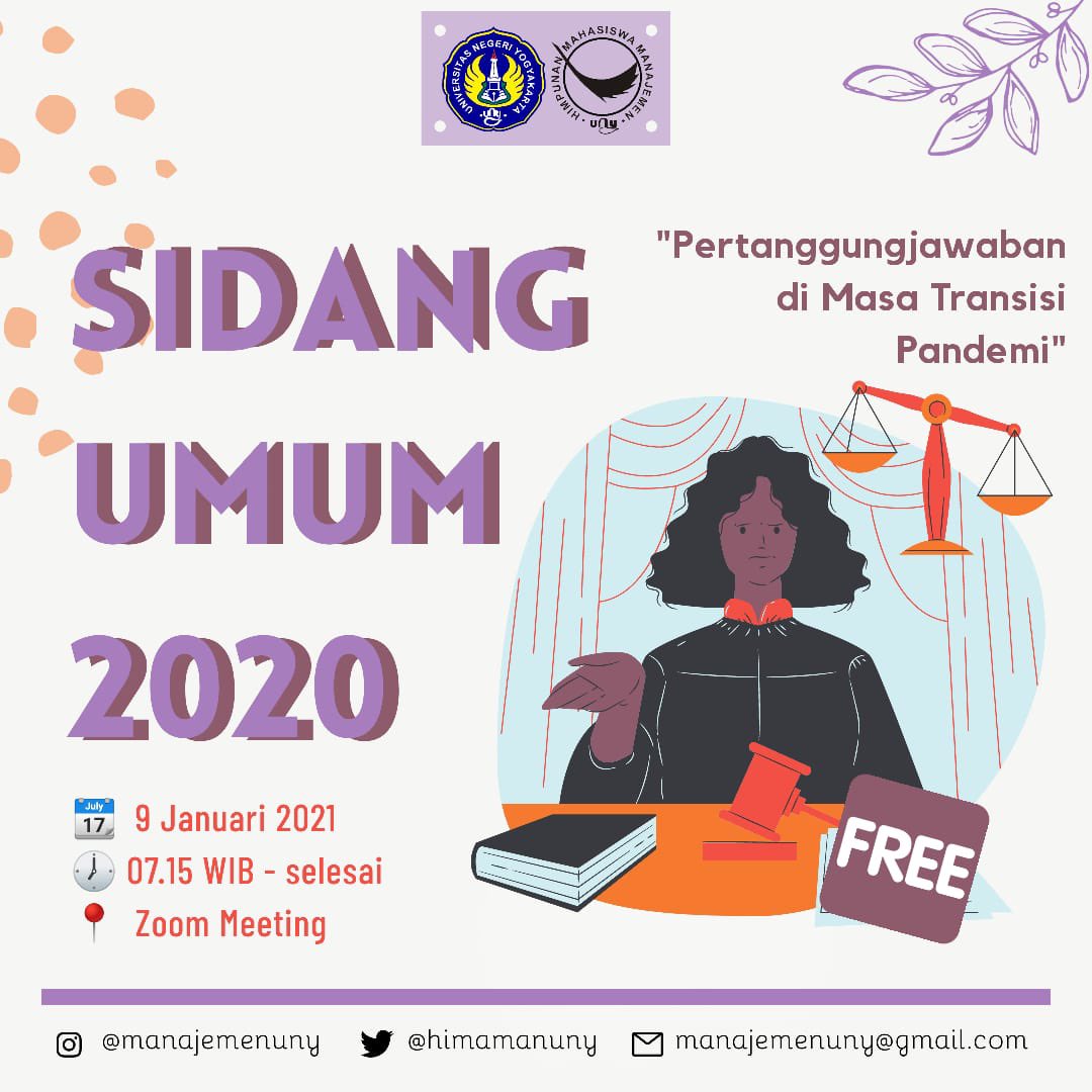 Setelah satu tahun berdinamika bersama, tibalah kami pada penghujung periode. Tentu banyak sekali pengalaman yang menyenangkan maupun pelajaran yang kami dapatkan bersama teman-teman manajemen semua. Terimakasih untuk seluruh dukungan dan kerjasama selama satu periode ini😊✨