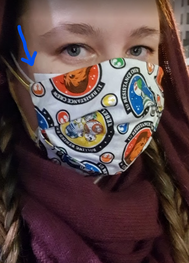 By the way, I have all these cool cloth masks, but I use mostly respirator masks. I also double-mask with a cloth mask and a surgical mask, often an invisible choice.