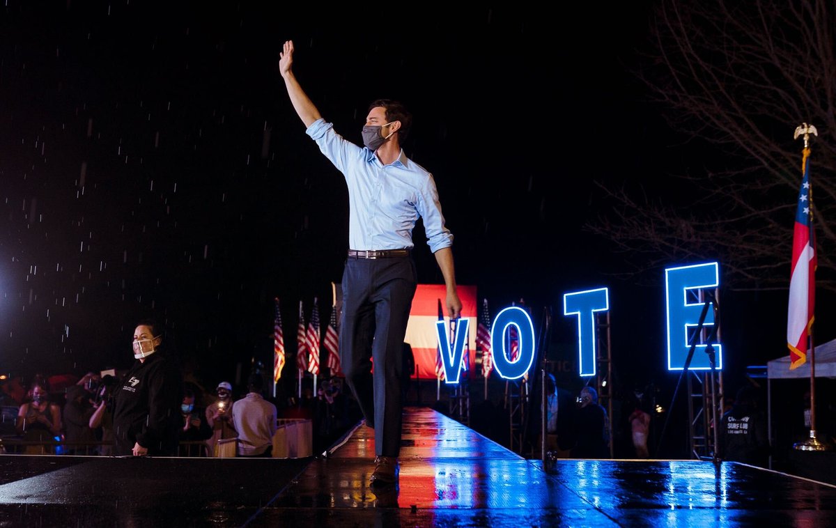 ossoff's tweet image. We're on the cusp of making history.