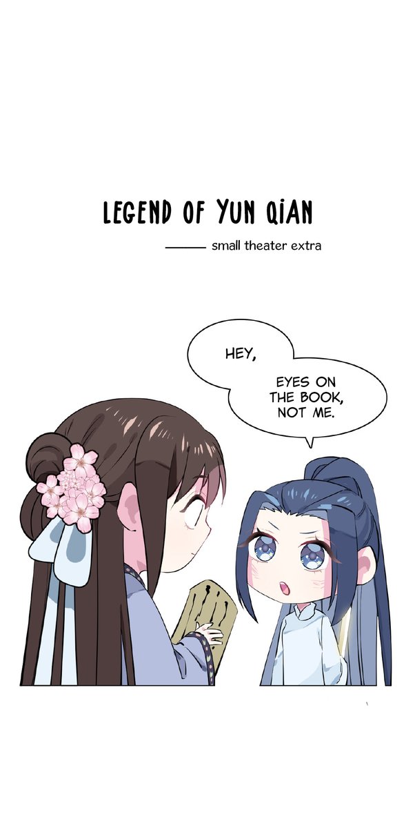 Chapter 8! Xiaoqian, that book you're holding can't be "999 ways on How to Seduce your Shifu", can it? ?#LegendOfYunqian #LegendofTwoGirls 