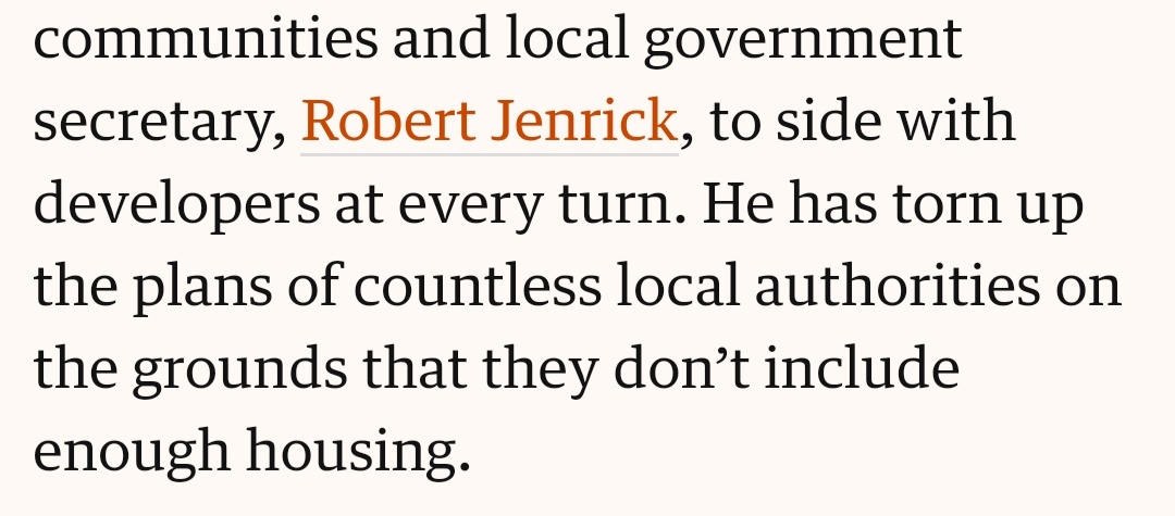 Of all the things to criticise  @RobertJenrick for this is left field. The role of local plans is to plan for required growth. If they don't then they aren't fit for purpose. We'll done for tearing those ones up! 2/6