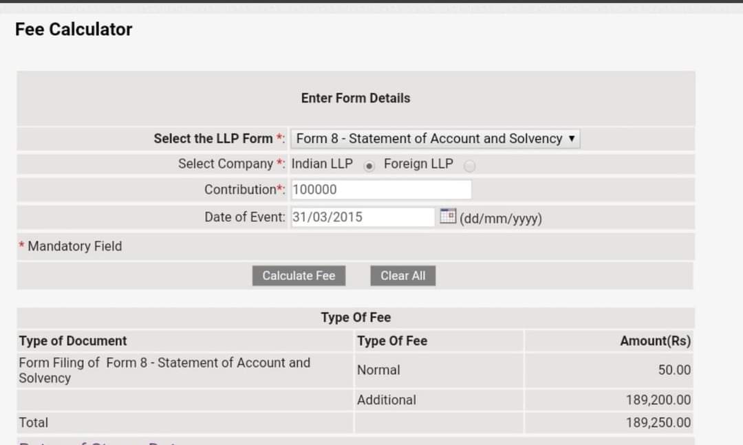 cs_arunsingh's tweet image. Can you justify an LLP paying an additional fees of Rs.1,89,250/- instead of Rs.50/- .. just for delay in filing.? 
Do you think it is ease of doing business?
It is 3785 times. !!!!! 
It can happen only in India..