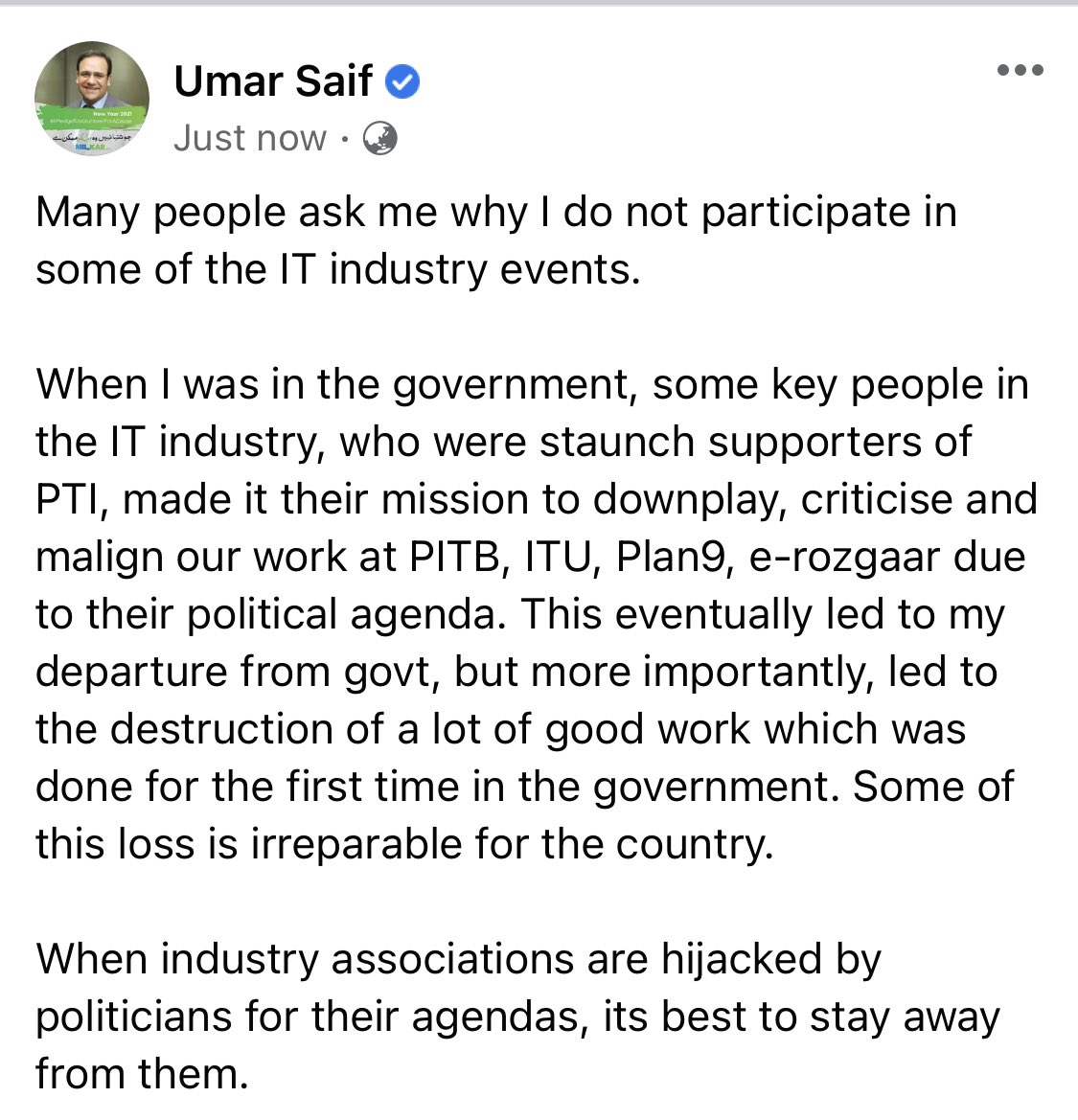 Many people ask me why I do not participate in some of the IT industry events. 

Here’s why ...