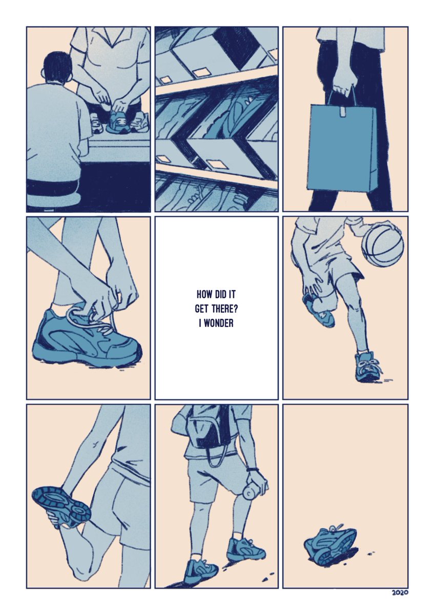 "Pair of One," a short comic I drew in 2020 for an anthology at school 